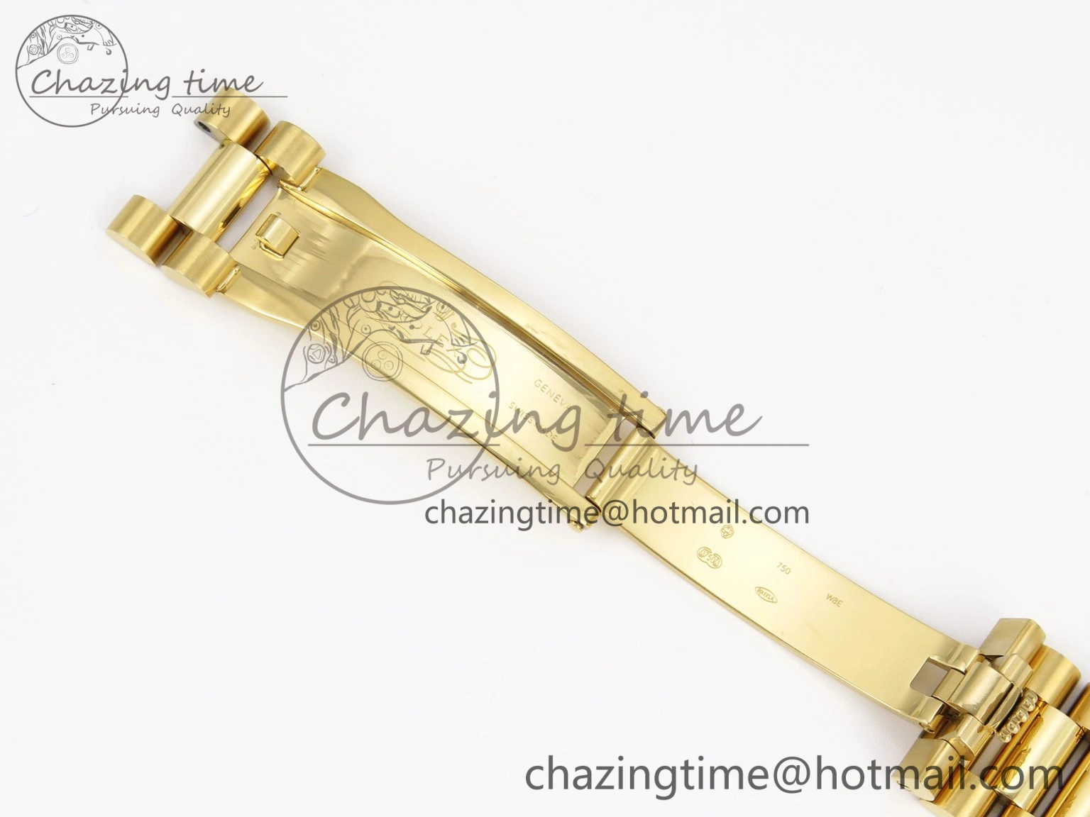 DayDate 40 YG GSF Gain Weight Black Crystal Dial Diamonds Bezel on President Bracelet A2836