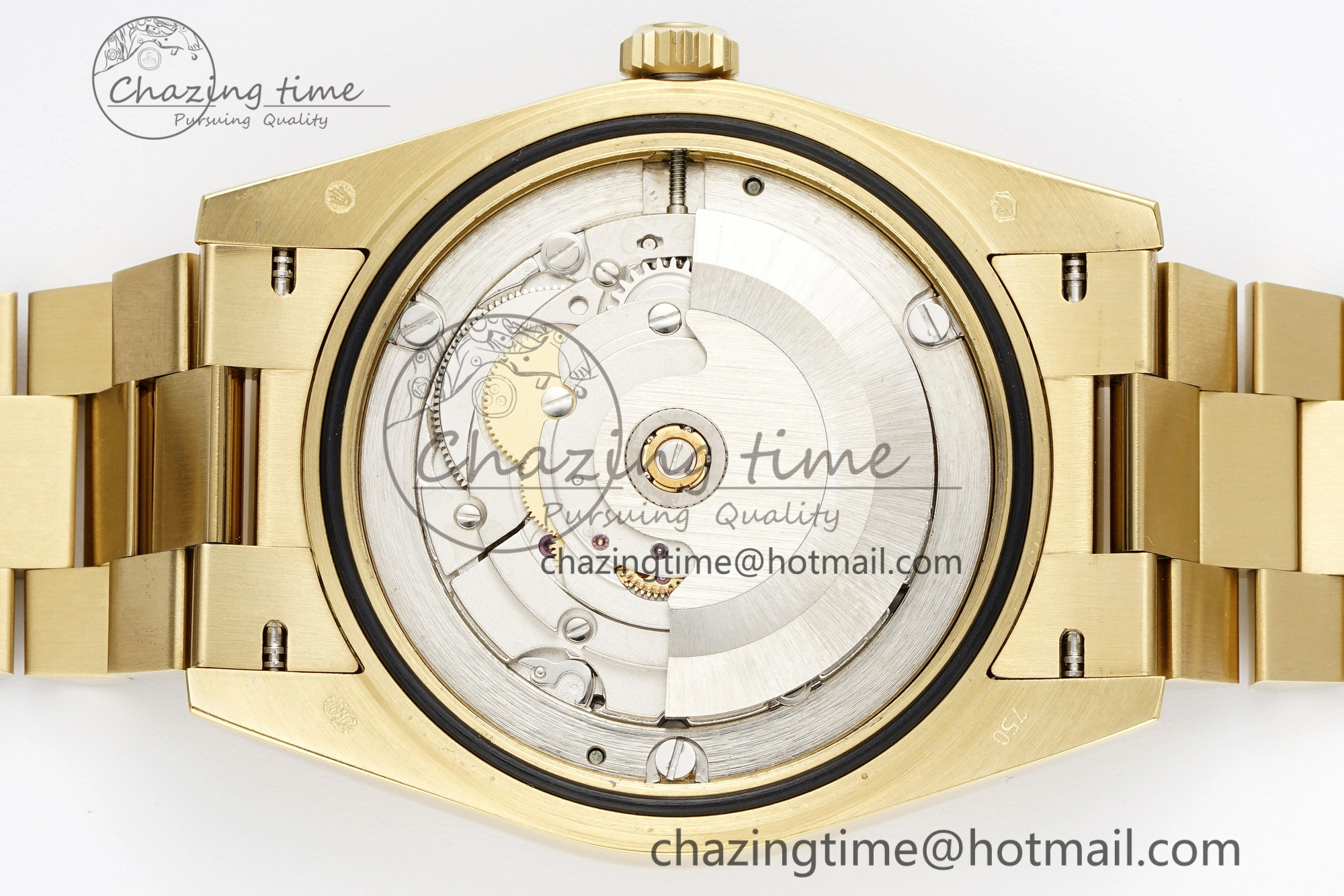 DayDate 40 YG JDF Gain Weight 904L Steel YG Dial Roman Markers on President Bracelet A2836 V2