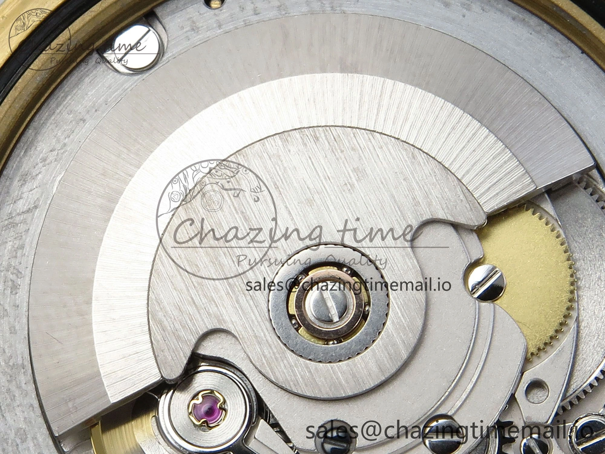 DayDate 40 YG QF 1:1 Best Edition Green Roman Dial Diamonds Bezel on President Bracelet A2836 V5 (Gain Weight)