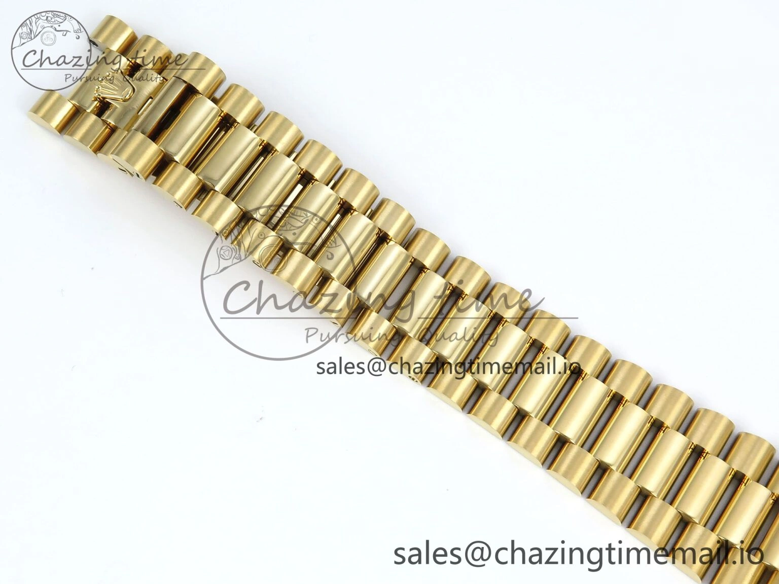 DayDate 40 YG QF 1:1 Best Edition Green Roman Dial Diamonds Bezel on President Bracelet A2836 V5 (Gain Weight)