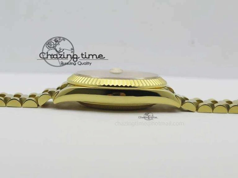DayDate 40mm BP-Maker 228238 YG Wrapped Gold Roman Dial (Fluted Bezel) On YG Bracelet ETA2836