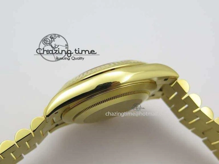 DayDate 40mm BP-Maker 228238 YG Wrapped Gold Roman Dial (Fluted Bezel) On YG Bracelet ETA2836
