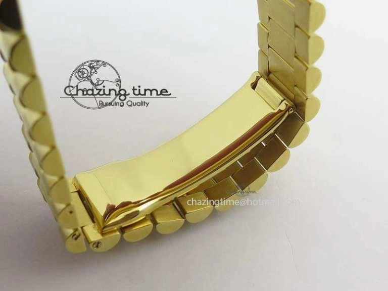 DayDate 40mm BP-Maker 228238 YG Wrapped Gold Roman Dial (Fluted Bezel) On YG Bracelet ETA2836