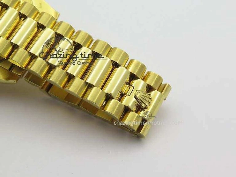 DayDate 40mm BP-Maker 228238 YG Wrapped Gold Roman Dial (Fluted Bezel) On YG Bracelet ETA2836