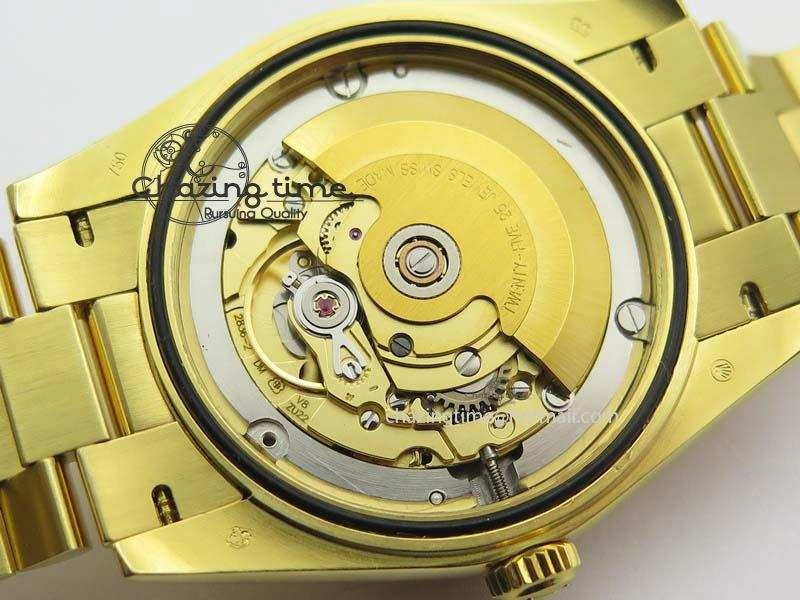 DayDate 40mm BP-Maker 228238 YG Wrapped Gold Roman Dial (Fluted Bezel) On YG Bracelet ETA2836