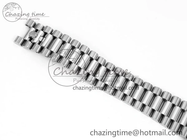 DayDate 40mm SS QF 1:1 Best Edition Blue Roman Dial on President Bracelet A2824 (Gain Weight)
