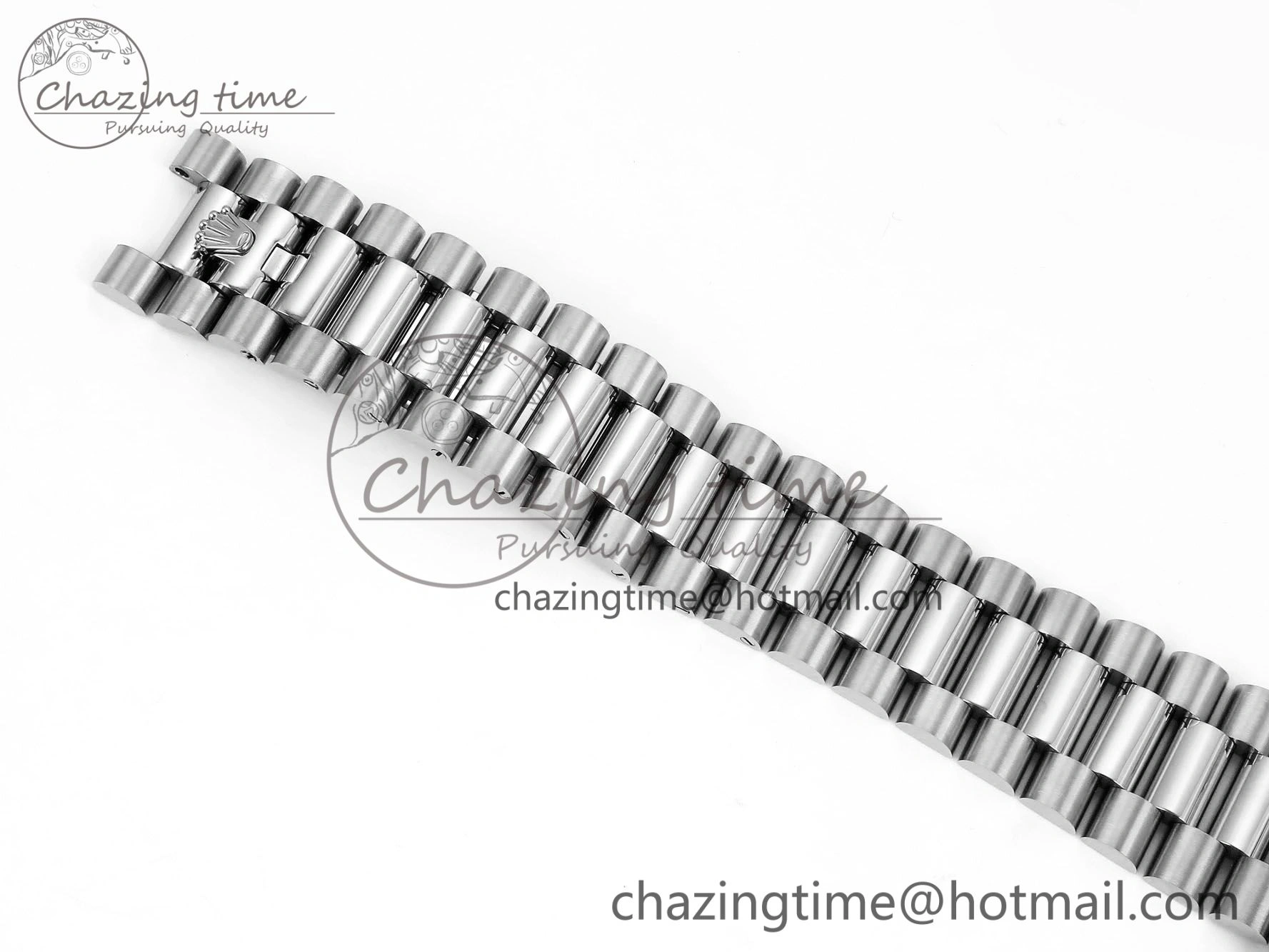 DayDate 40mm SS QF 1:1 Best Edition Blue Roman Dial on President Bracelet A2824 (Gain Weight)