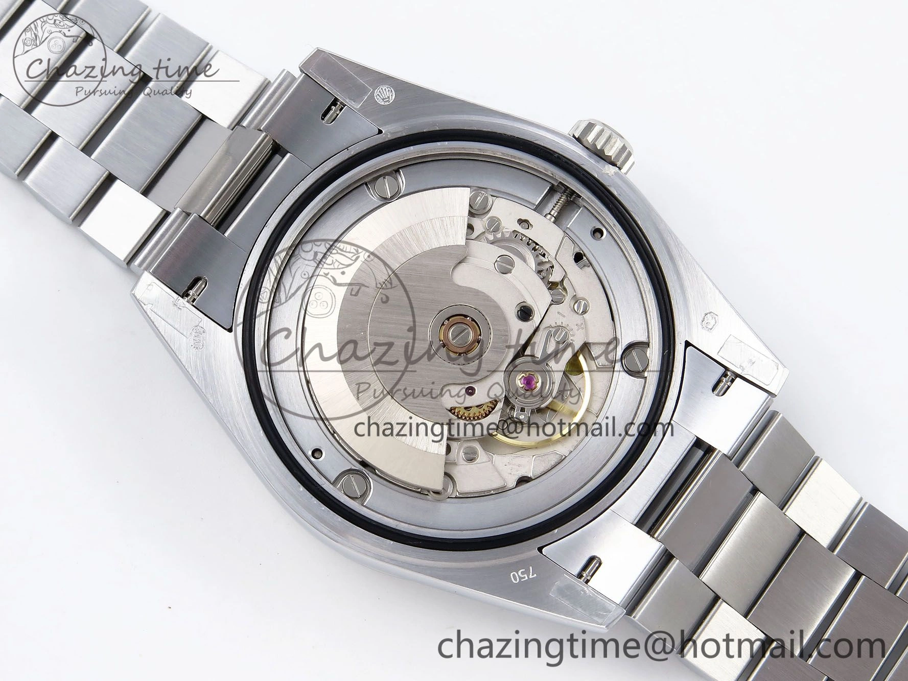 DayDate 40mm SS QF 1:1 Best Edition Blue Roman Dial on President Bracelet A2824 (Gain Weight)