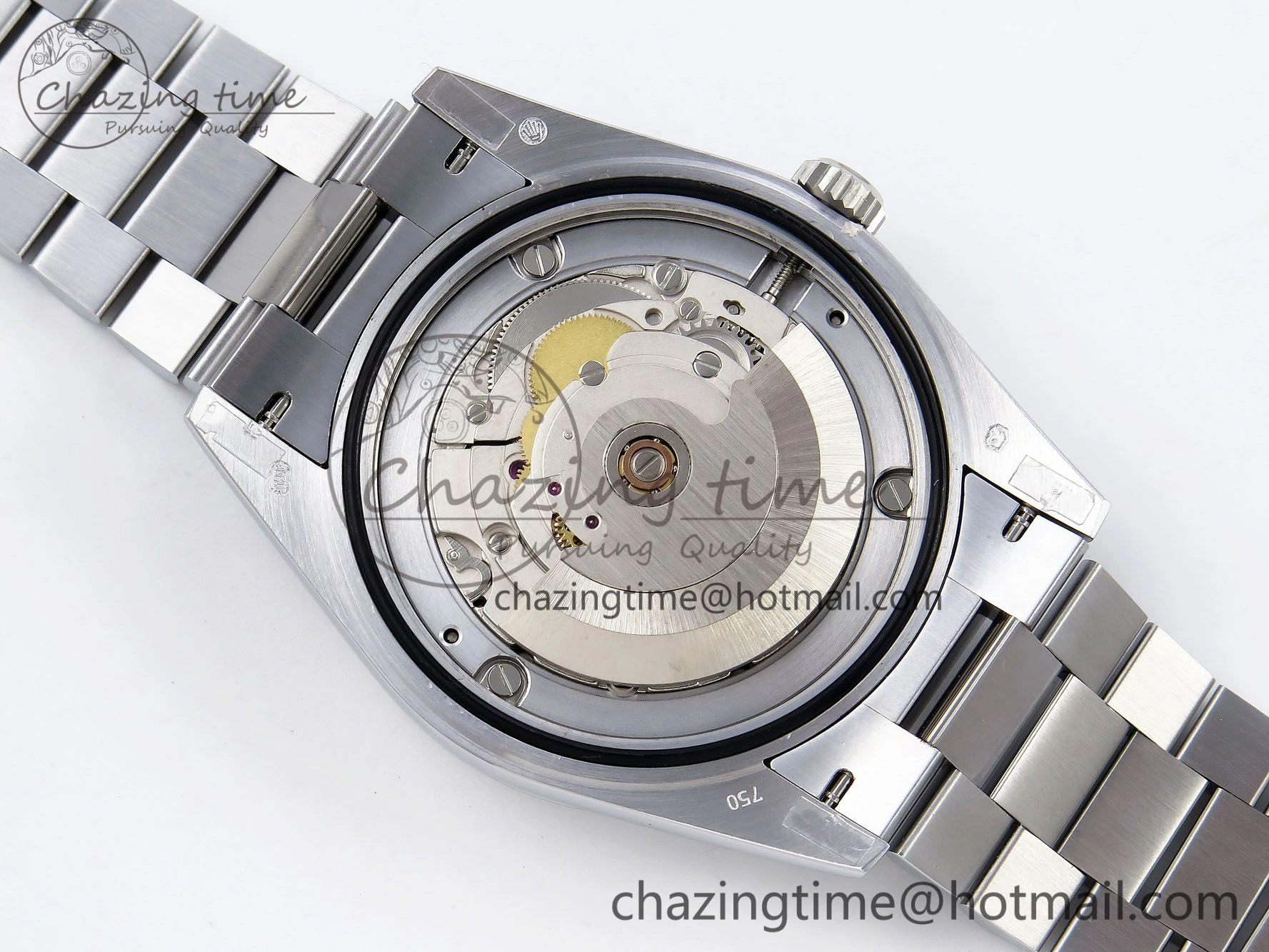 DayDate 40mm SS QF 1:1 Best Edition Blue Roman Dial on President Bracelet A2824 (Gain Weight)