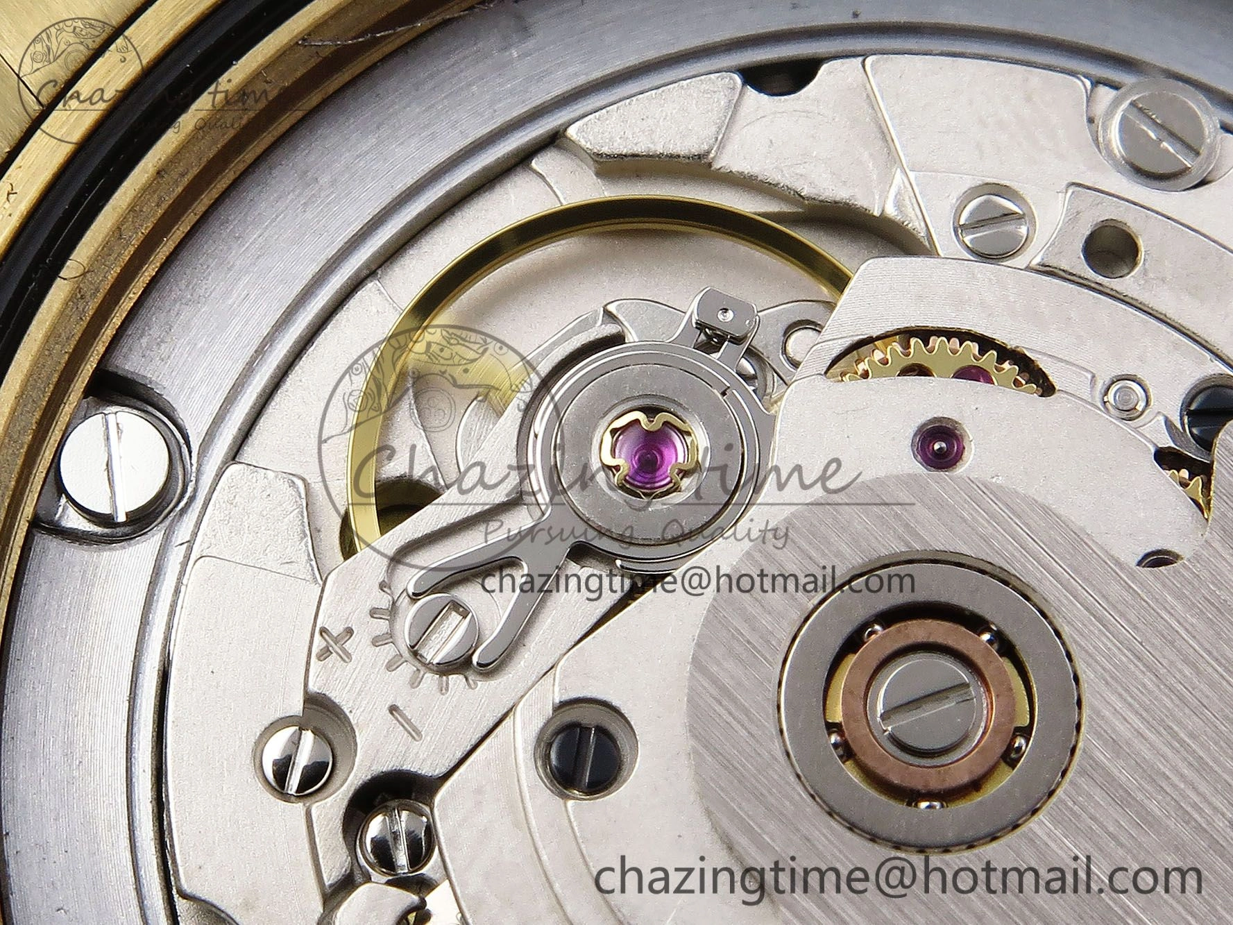DayDate 40mm YG QF 1:1 Best Edition Green Roman Dial on President Bracelet A2824 (Gain Weight)
