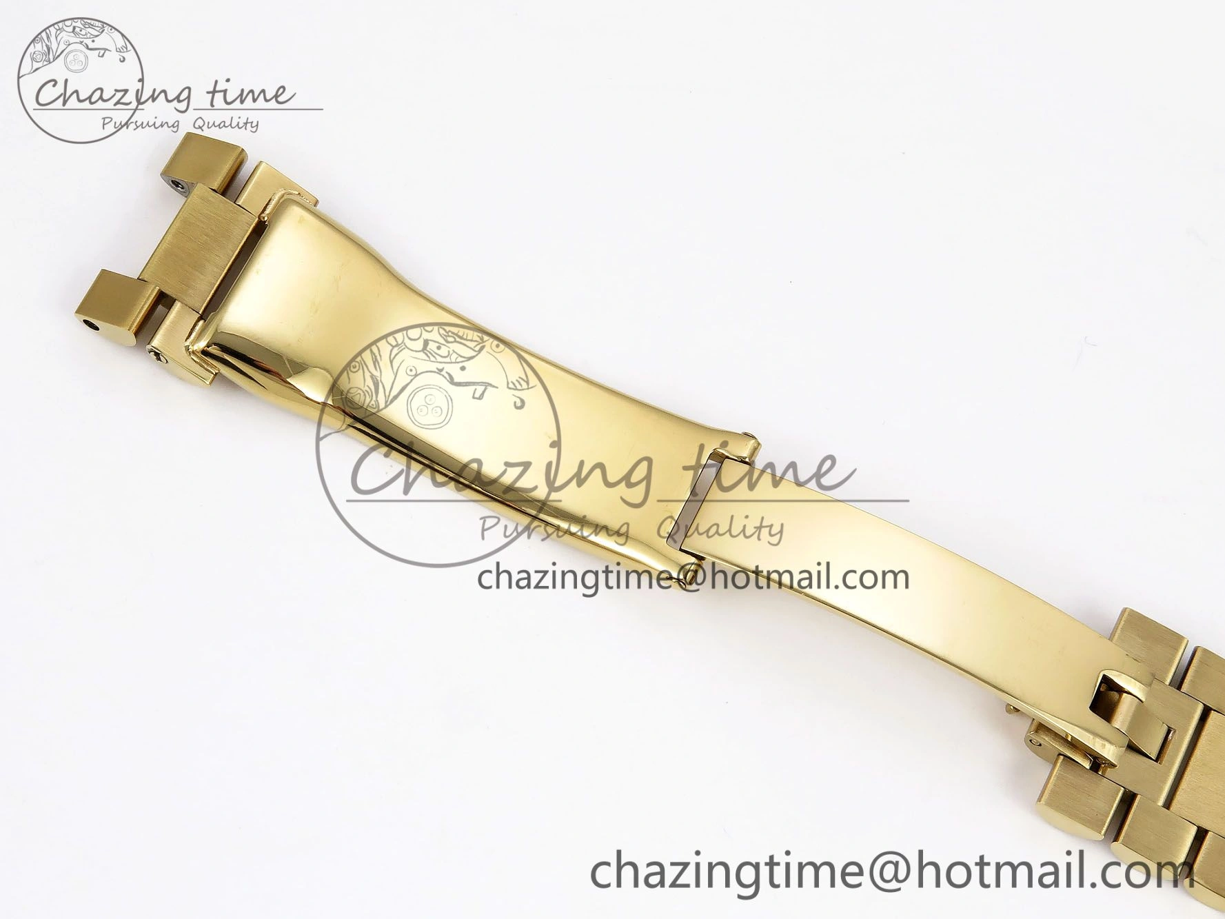 DayDate 40mm YG QF 1:1 Best Edition Green Roman Dial on President Bracelet A2824 (Gain Weight)