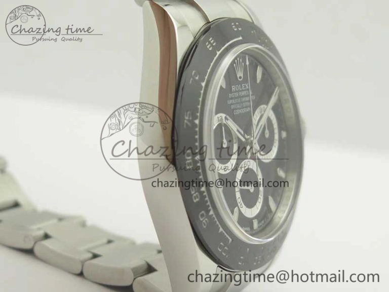 Daytona 116500 ARF 1:1 Best Edition 904L SS Case And Bracelet Black Dial A4130 Super Clone V2