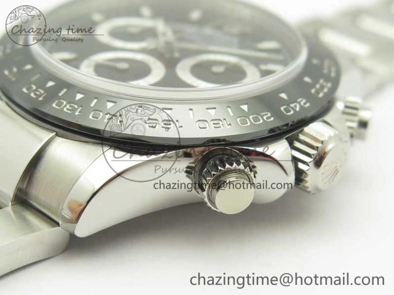 Daytona 116500 ARF 1:1 Best Edition 904L SS Case And Bracelet Black Dial A4130 Super Clone V2