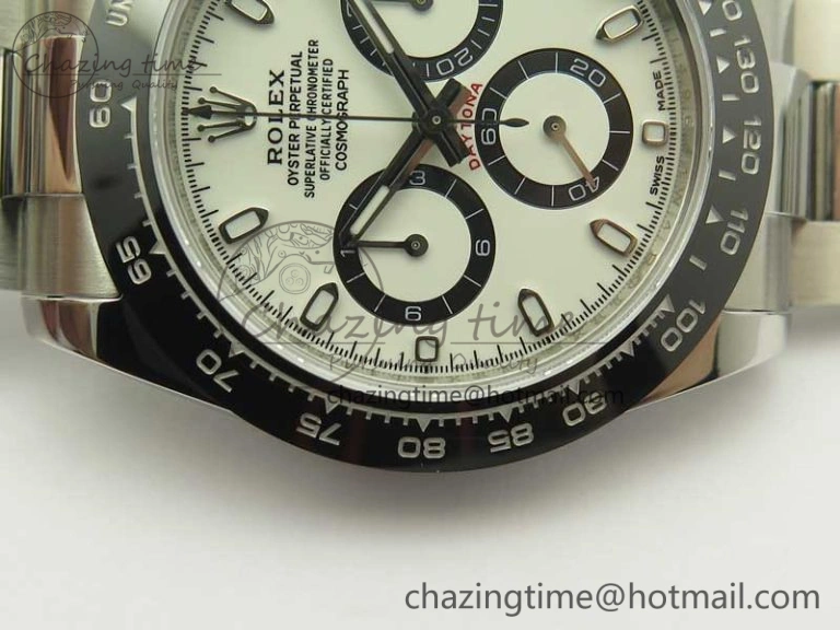 Daytona 116500 ARF 1:1 Best Edition 904L SS Case And Bracelet White Dial A4130 Super Clone V2