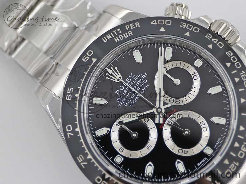 Daytona 116500 BTF 1:1 Best Edition 904L SS Case and Bracelet Black Dial SA4130