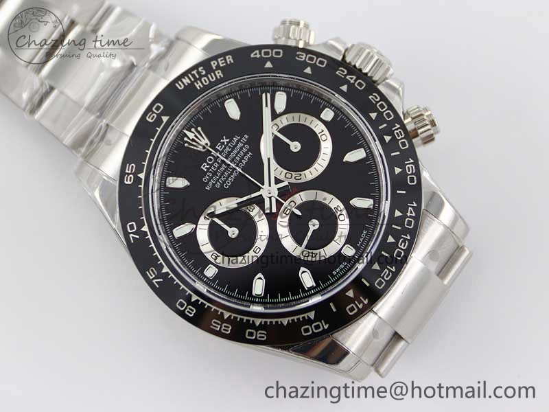 Daytona 116500 BTF 1:1 Best Edition 904L SS Case and Bracelet Black Dial SA4130