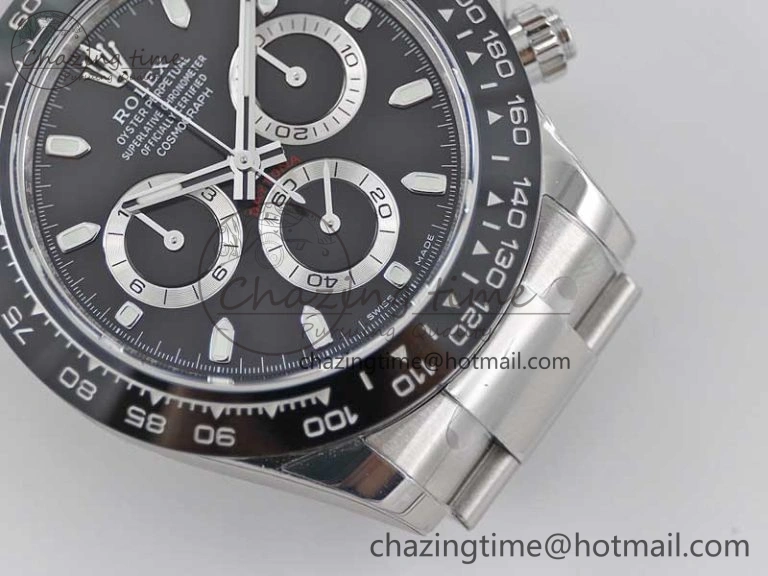 Daytona 116500 BTF 1:1 Best Edition 904L SS Case and Bracelet Black Dial SA4130