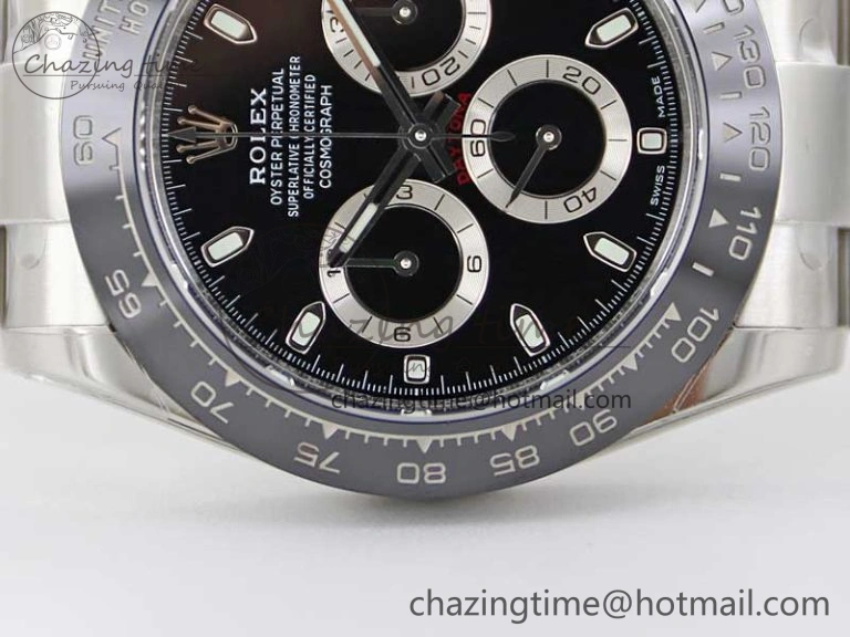 Daytona 116500 BTF 1:1 Best Edition 904L SS Case and Bracelet Black Dial SA4130