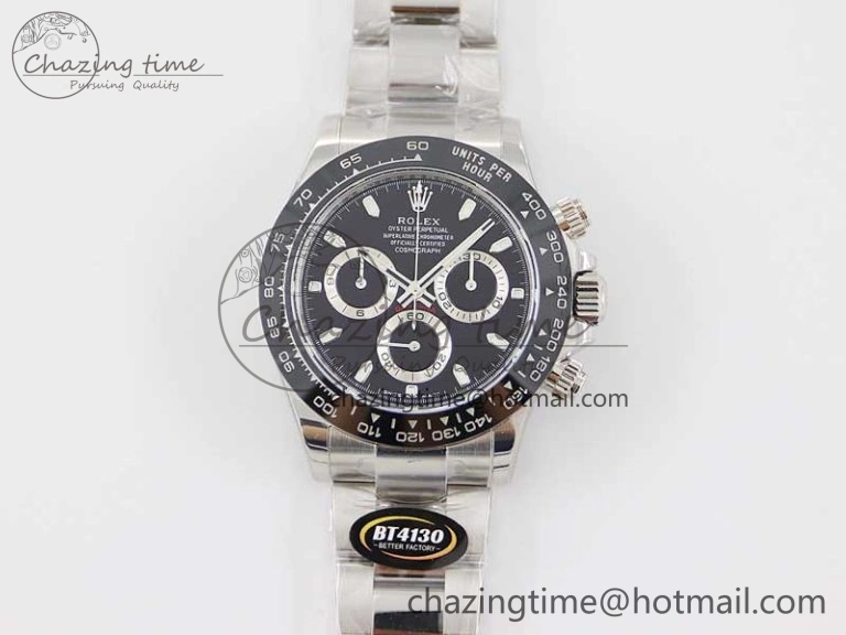 Daytona 116500 BTF 1:1 Best Edition 904L SS Case and Bracelet Black Dial SA4130