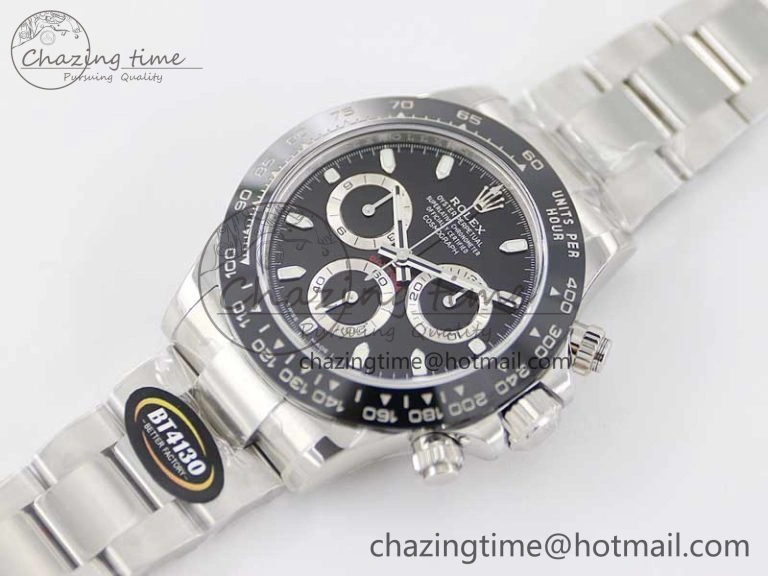 Daytona 116500 BTF 1:1 Best Edition 904L SS Case and Bracelet Black Dial SA4130