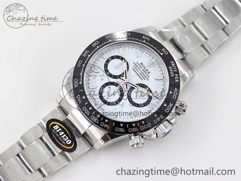 Daytona 116500 BTF 1:1 Best Edition 904L SS Case and Bracelet White Dial SA4130