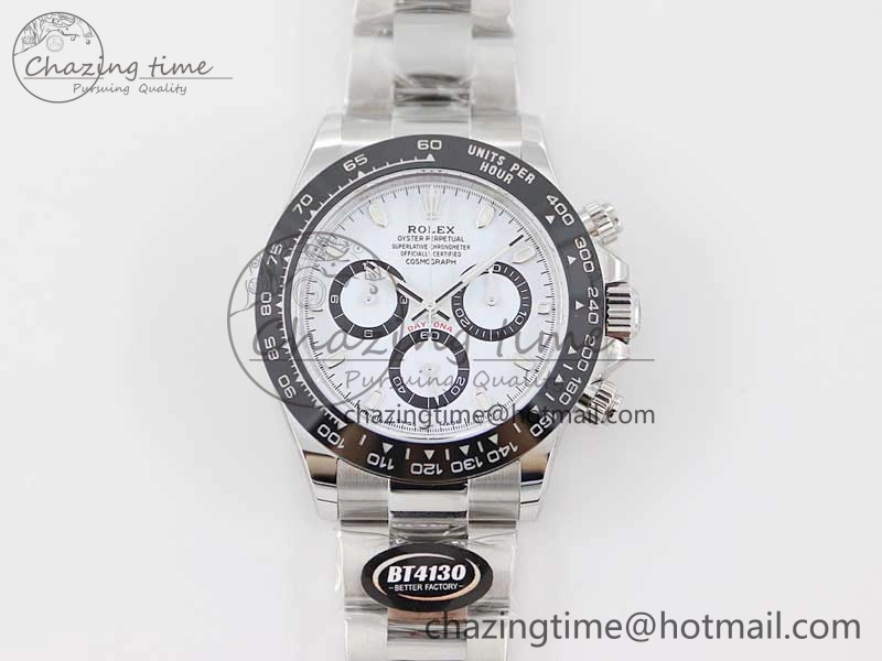 Daytona 116500 BTF 1:1 Best Edition 904L SS Case and Bracelet White Dial SA4130