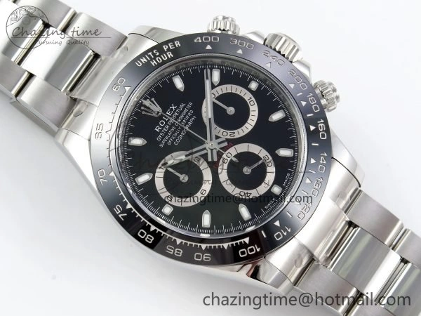 Daytona 116500 Clean 1:1 Best Edition 904L SS Case and Bracelet Black Dial SA4130 V2
