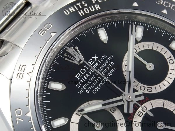 Daytona 116500 Clean 1:1 Best Edition 904L SS Case and Bracelet Black Dial SA4130 V2