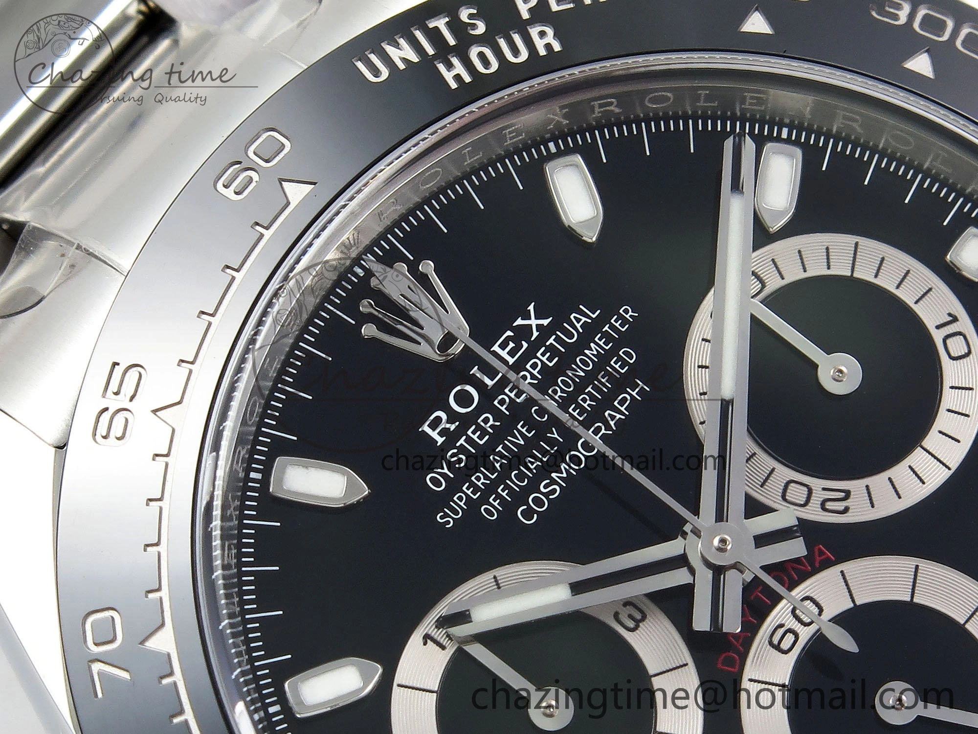 Daytona 116500 Clean 1:1 Best Edition 904L SS Case and Bracelet Black Dial SA4130 V2