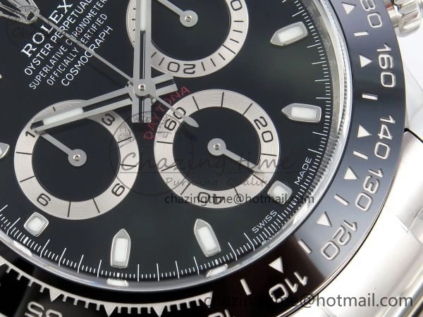 Daytona 116500 Clean 1:1 Best Edition 904L SS Case and Bracelet Black Dial SA4130 V2