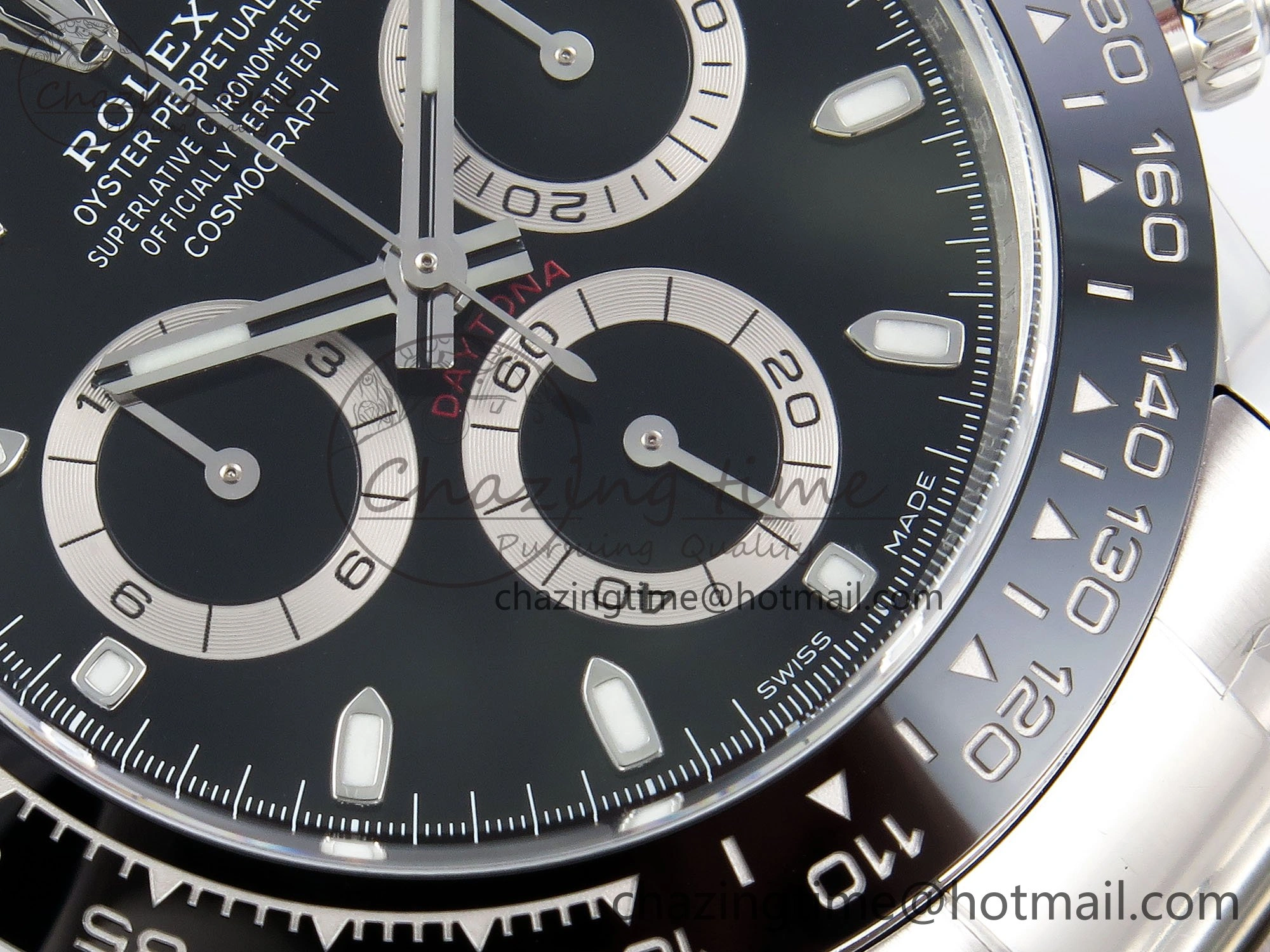 Daytona 116500 Clean 1:1 Best Edition 904L SS Case and Bracelet Black Dial SA4130 V2