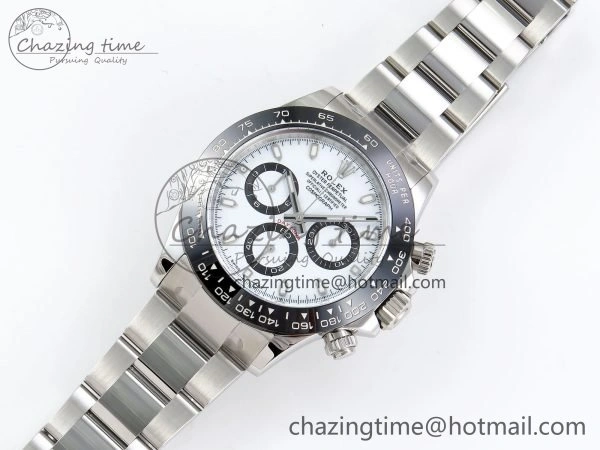 Daytona 116500 Clean 1:1 Best Edition 904L SS Case and Bracelet White Dial SA4130 V3