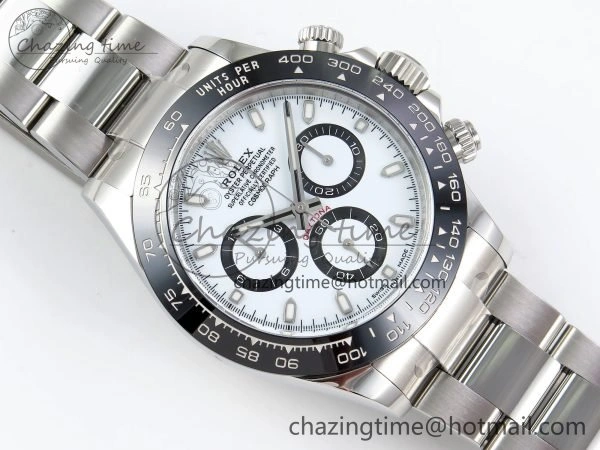 Daytona 116500 Clean 1:1 Best Edition 904L SS Case and Bracelet White Dial SA4130 V3