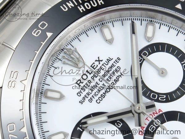 Daytona 116500 Clean 1:1 Best Edition 904L SS Case and Bracelet White Dial SA4130 V3