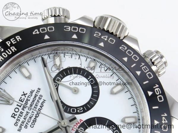 Daytona 116500 Clean 1:1 Best Edition 904L SS Case and Bracelet White Dial SA4130 V3