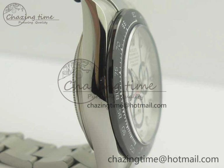 Daytona 116500 GMF Best Edition 904L SS Case and Bracelet White Dial A4130