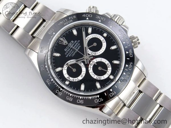 Daytona 116500 JDF 1:1 Best Edition 904L Steel Black Dial on SS Bracelet A7750