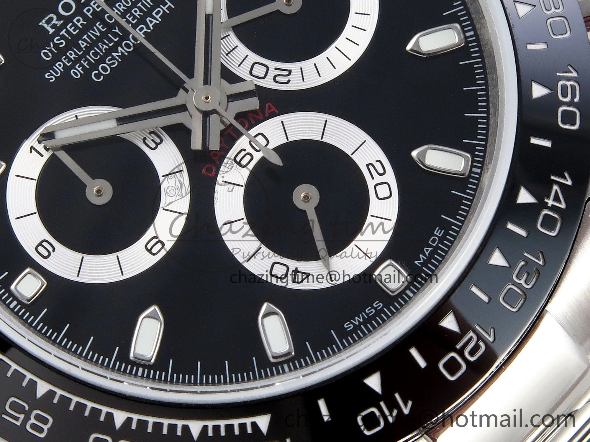 Daytona 116500 JDF 1:1 Best Edition 904L Steel Black Dial on SS Bracelet A7750