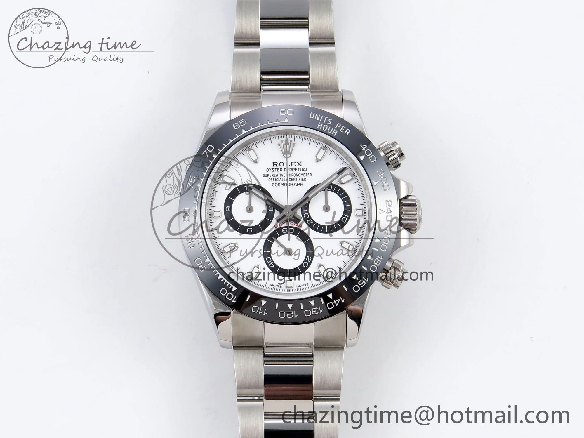 Daytona 116500 JDF 1:1 Best Edition 904L Steel White Dial on SS Bracelet A7750