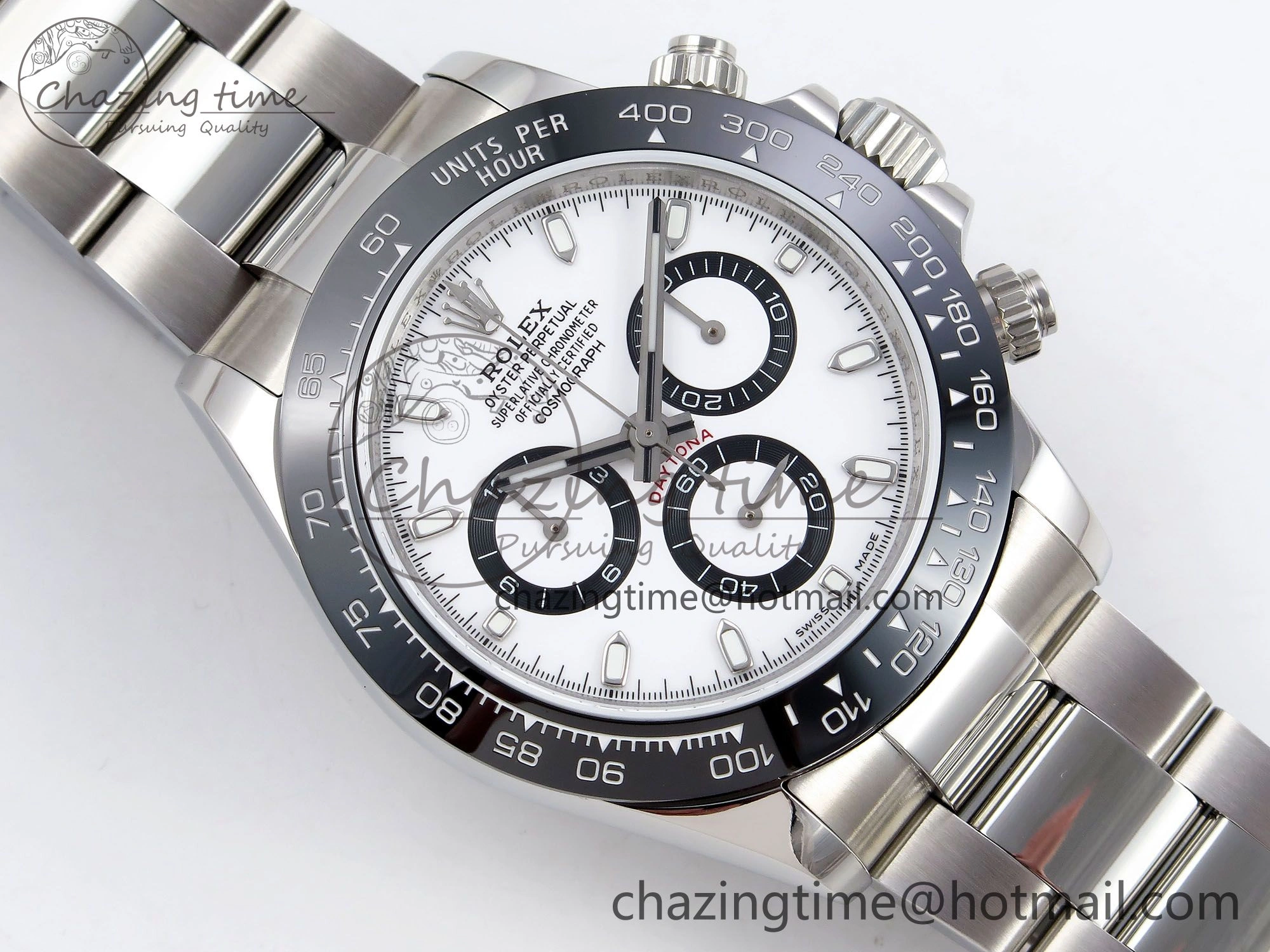 Daytona 116500 JDF 1:1 Best Edition 904L Steel White Dial on SS Bracelet A7750