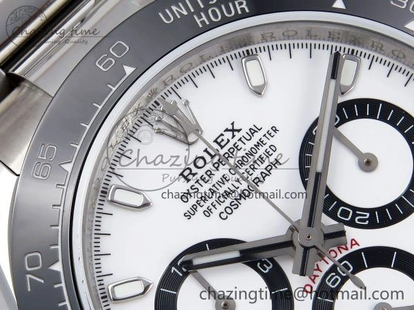 Daytona 116500 JDF 1:1 Best Edition 904L Steel White Dial on SS Bracelet A7750