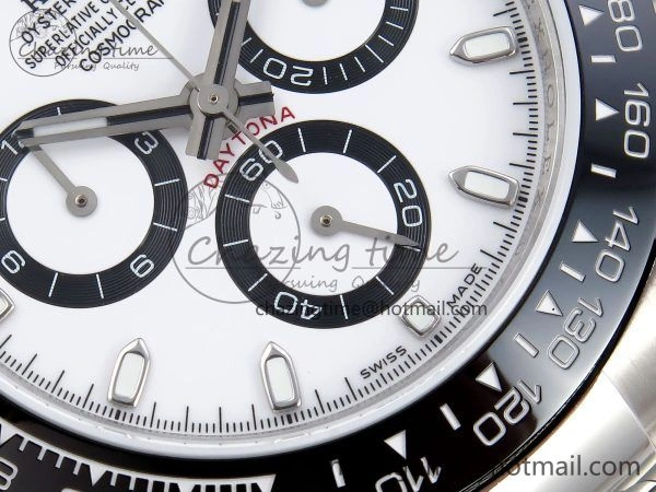 Daytona 116500 JDF 1:1 Best Edition 904L Steel White Dial on SS Bracelet A7750