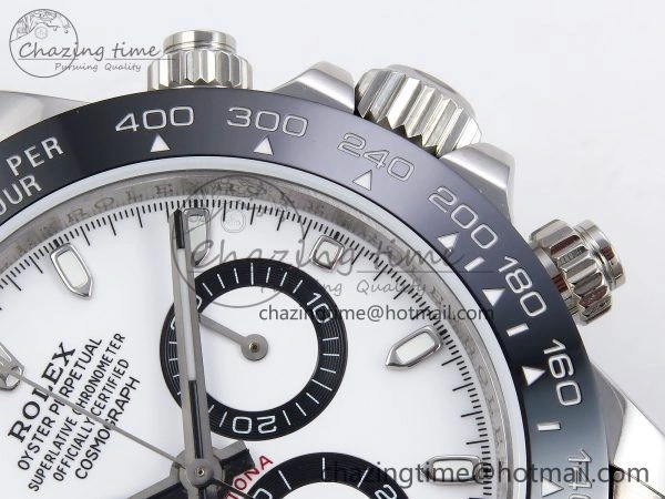 Daytona 116500 JDF 1:1 Best Edition 904L Steel White Dial on SS Bracelet A7750