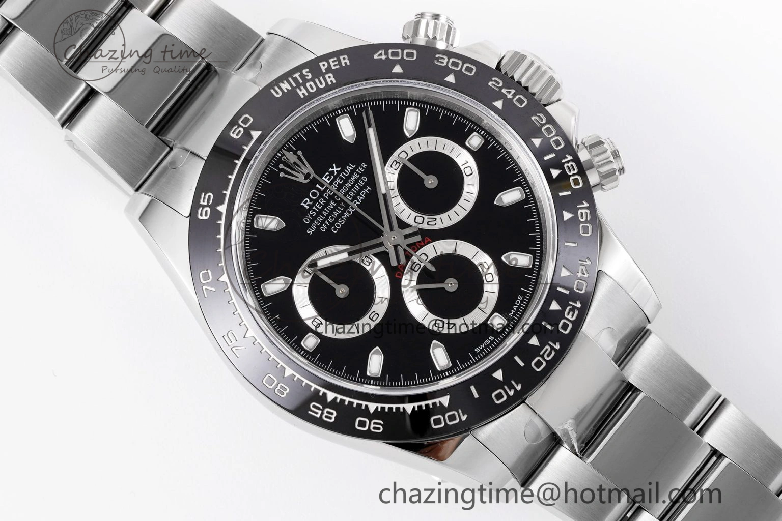 Daytona 116500 KING 1:1 Best Edition Black Dial on SS Bracelet SH4130