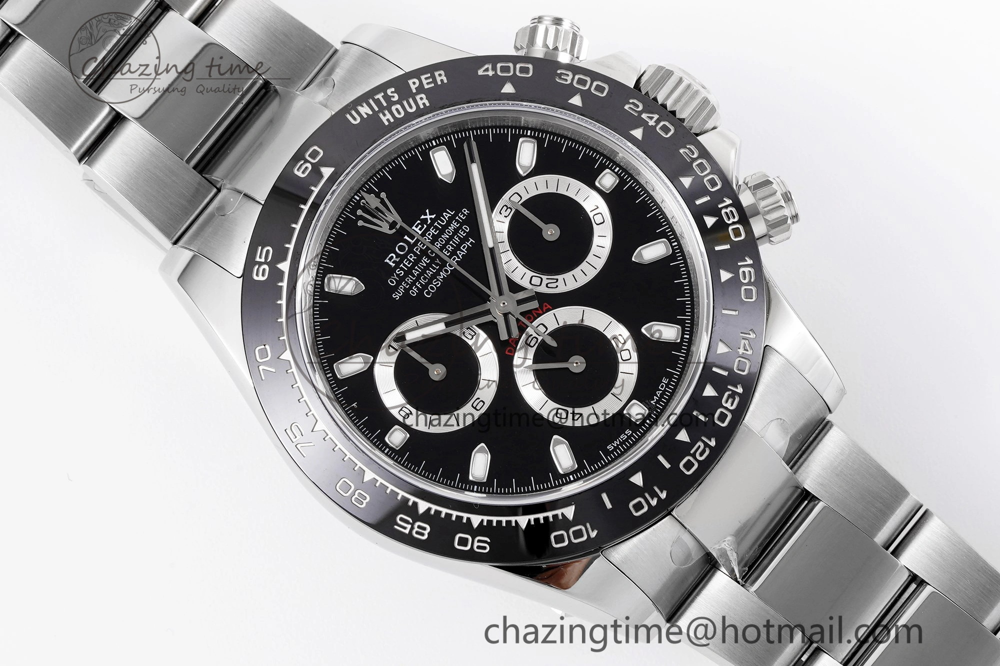Daytona 116500 KING 1:1 Best Edition Black Dial on SS Bracelet SH4130