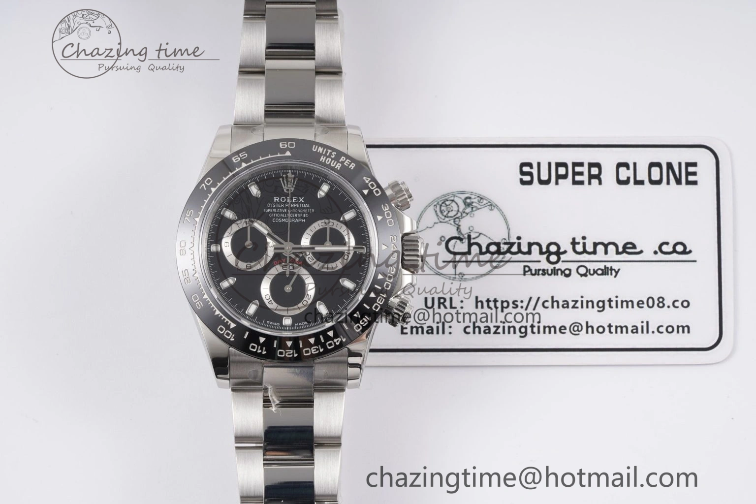 Daytona 116500 KING 1:1 Best Edition Black Dial on SS Bracelet SH4130