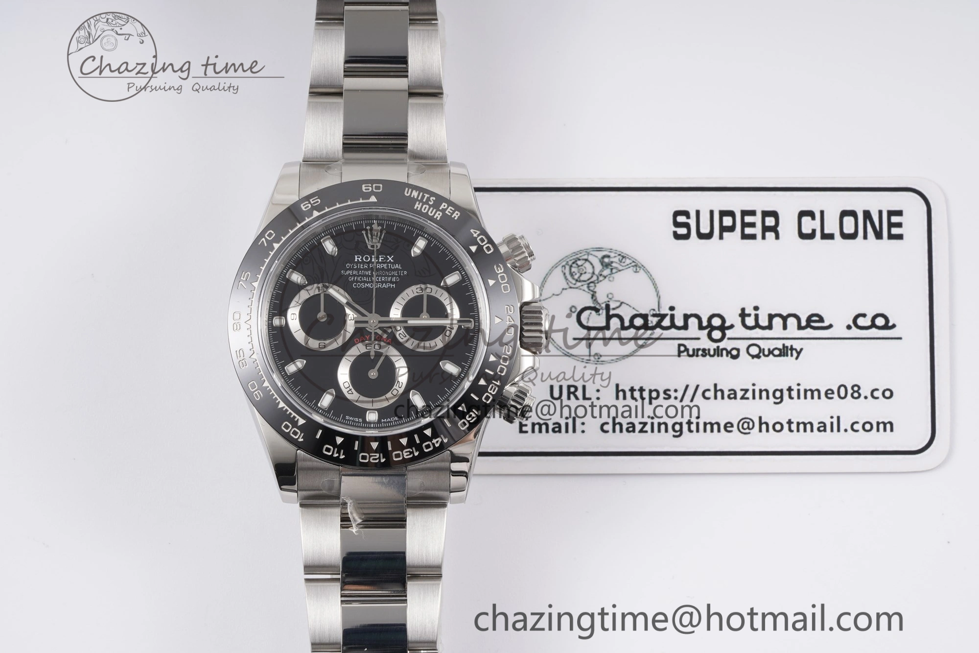 Daytona 116500 KING 1:1 Best Edition Black Dial on SS Bracelet SH4130