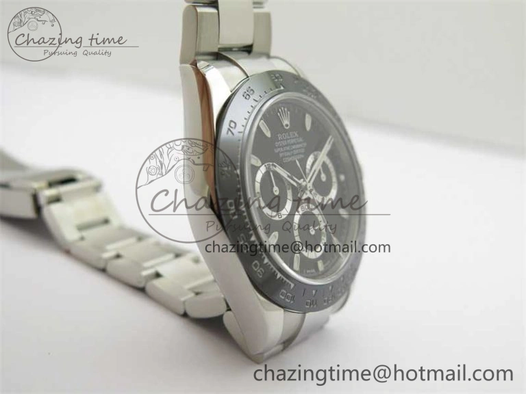 Daytona 116500 KKF 1:1 Best Edition 904L Steel Black Dial on SS Bracelet A7750