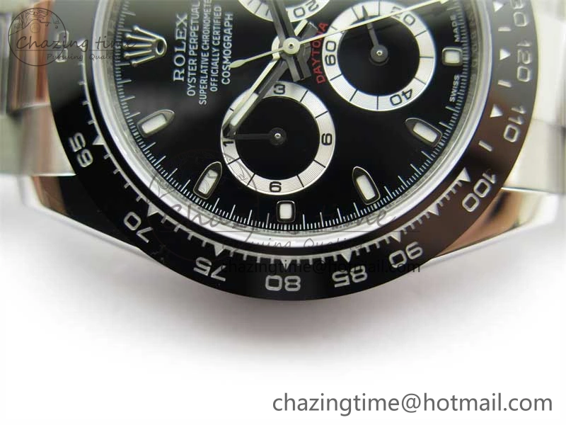 Daytona 116500 KKF 1:1 Best Edition 904L Steel Black Dial on SS Bracelet A7750
