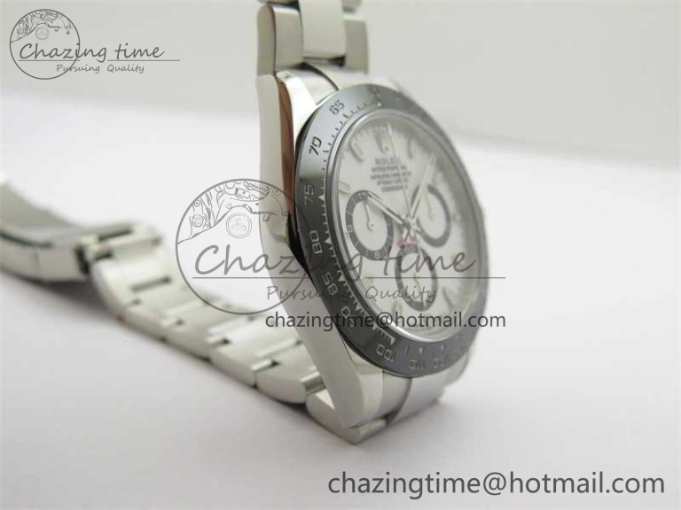 Daytona 116500 KKF 1:1 Best Edition 904L Steel White Dial on SS Bracelet A7750